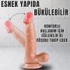 UNIQUE Realistik Dokuda Damarlı Dildo Vantuzlu Gerçekçi Yapay Penis 18 CM