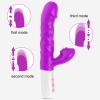 ExotiKiss V22 - Şarjlı Akıllı Isıtmalı İleri Geri ve Dil Hareketli G-Spot ve Klitoris Uyarıcı 2 in 1 Yapay Penis Rabbit Vibratör