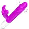 ExotiKiss V50 - Şarjlı Akıllı Isıtma Özellikli Güçlü Titreşimli G-Spot ve Klitoris Uyarıcı 2 in 1 Yapay Penis Rabbit Vibratör